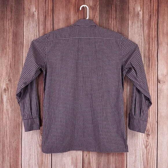 Canali 1934 Mens Large Plaid  Cotton Long Sleeve Button Down Shirt Made In Italy - Picture 5 of 14